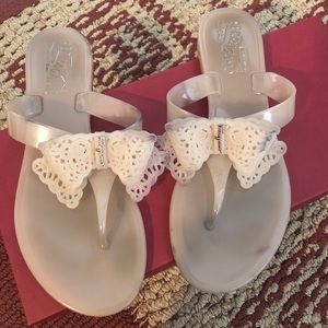 Salvatore Ferragamo pandy jelly slides